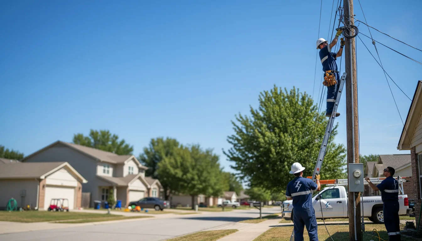 Residential electrician providing installation services in Delphi, IN